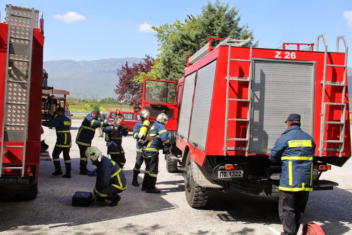Στις φλόγες μεγάλο ξενοδοχείο στην Καλαμπάκα -Επιτυχής ήταν η ετήσια άσκηση