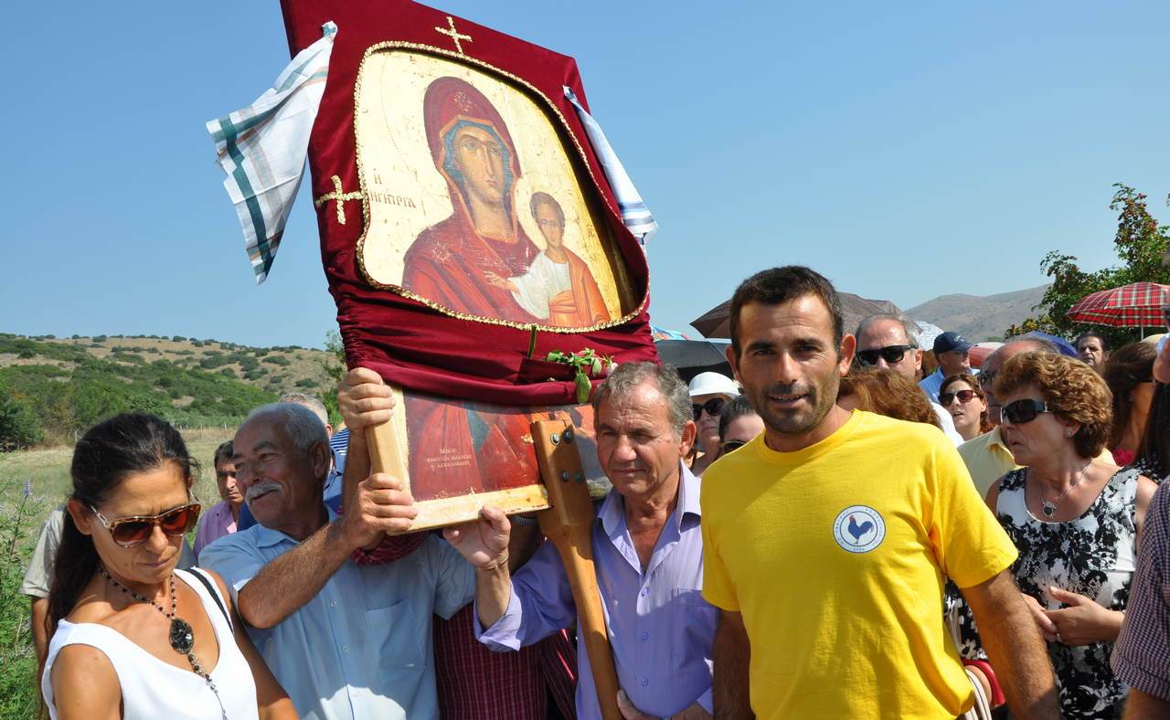 Το Αχλαδοχώρι, η Κρήνη και η Οιχαλία σήκωσαν στις πλάτες τους την Παναγία