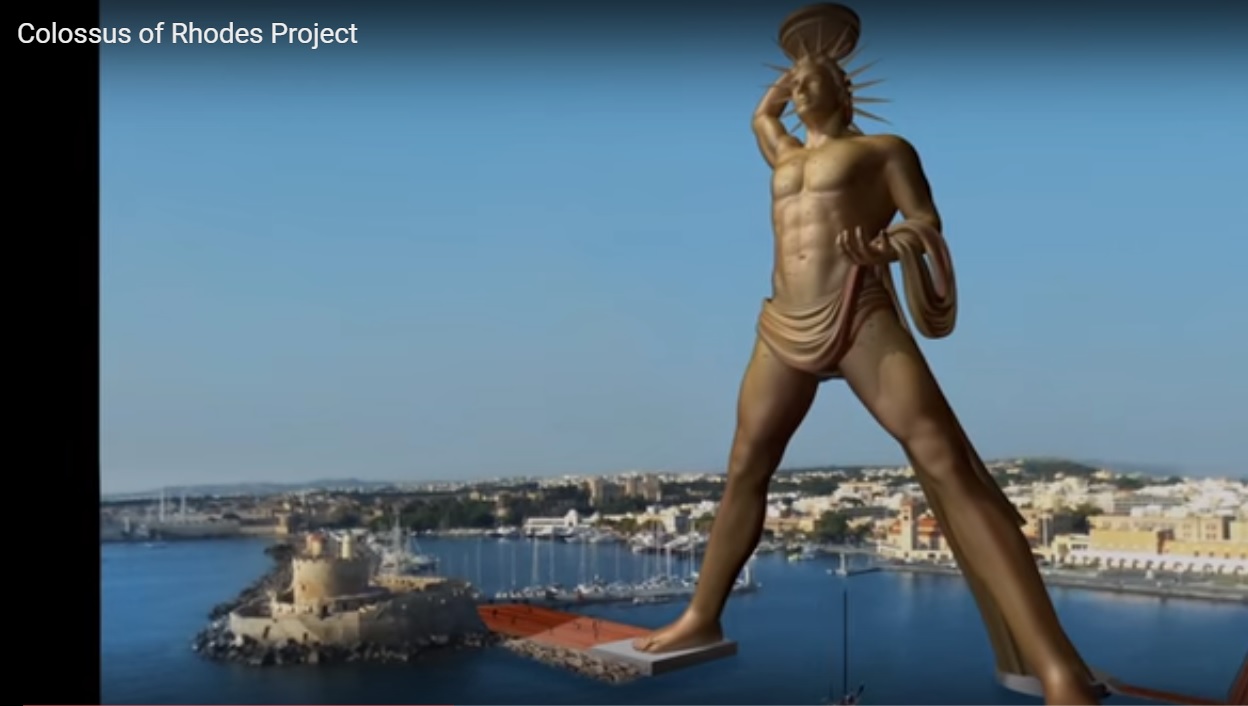 Να ξαναστήσουν τον Κολοσσό της Ρόδου επιδιώκουν νέοι επαγγελματίες από την Ελλάδα και το εξωτερικό-Περιηγηθείτε ΒΙΝΤΕΟ