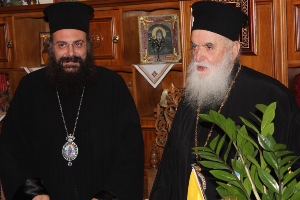 Ιστορική συνάντηση Μητροπολιτών κ.κ. Χρυσοστόμου και Σεραφείμ