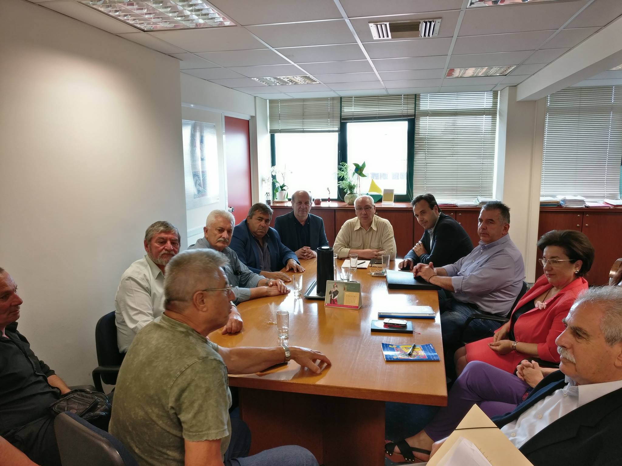Συνάντηση επιτροπής πλημμυροπαθών από τα χωριά Βαλομάνδρι και Φωτάδα με το Γενικό Γραμματέα Πρόνοιας κ. Δ. Καρέλλα
