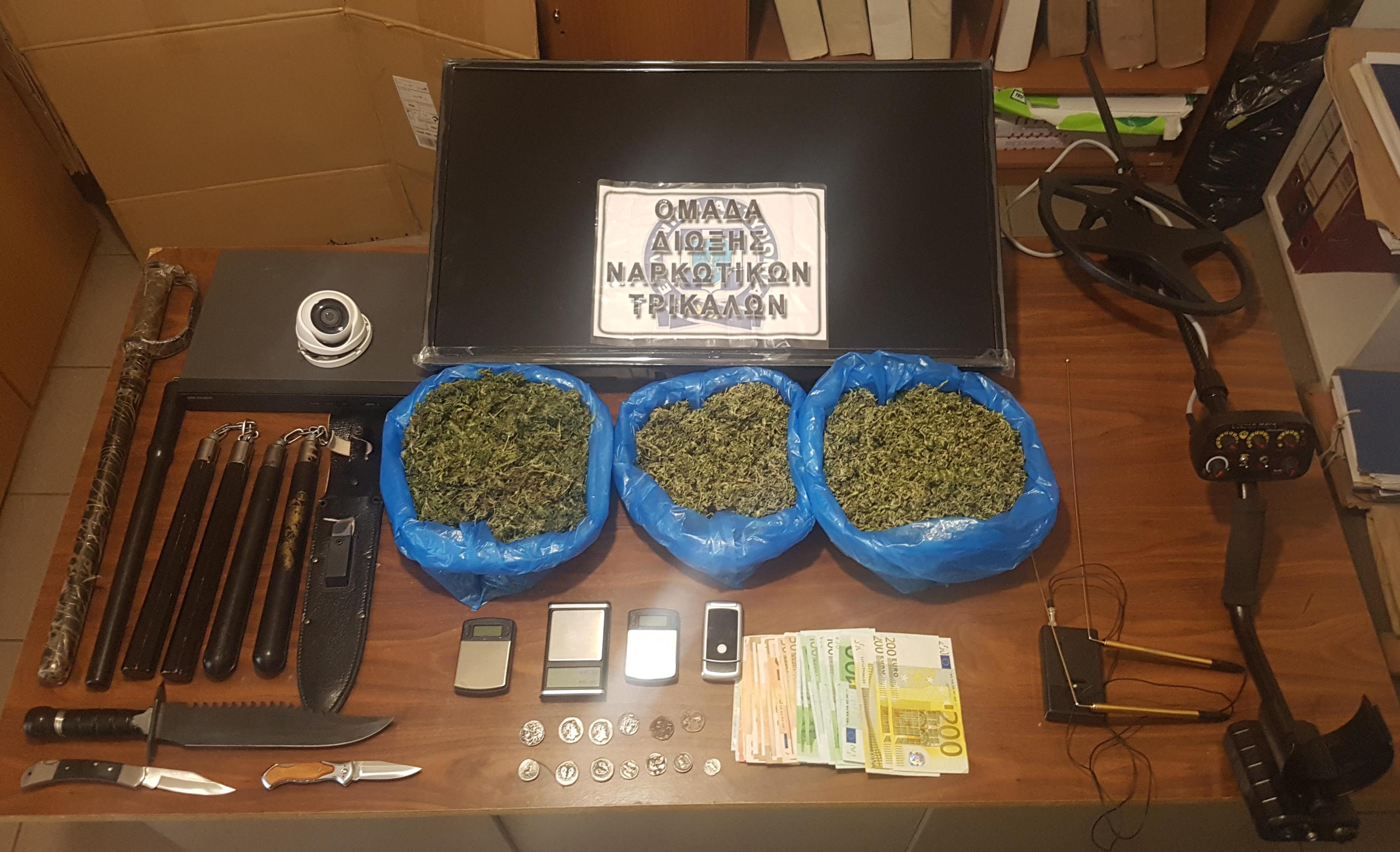 Συνελήφθη 59χρονος Τρικαλινός για ναρκωτικά, όπλα, αρχαία κ.α.
