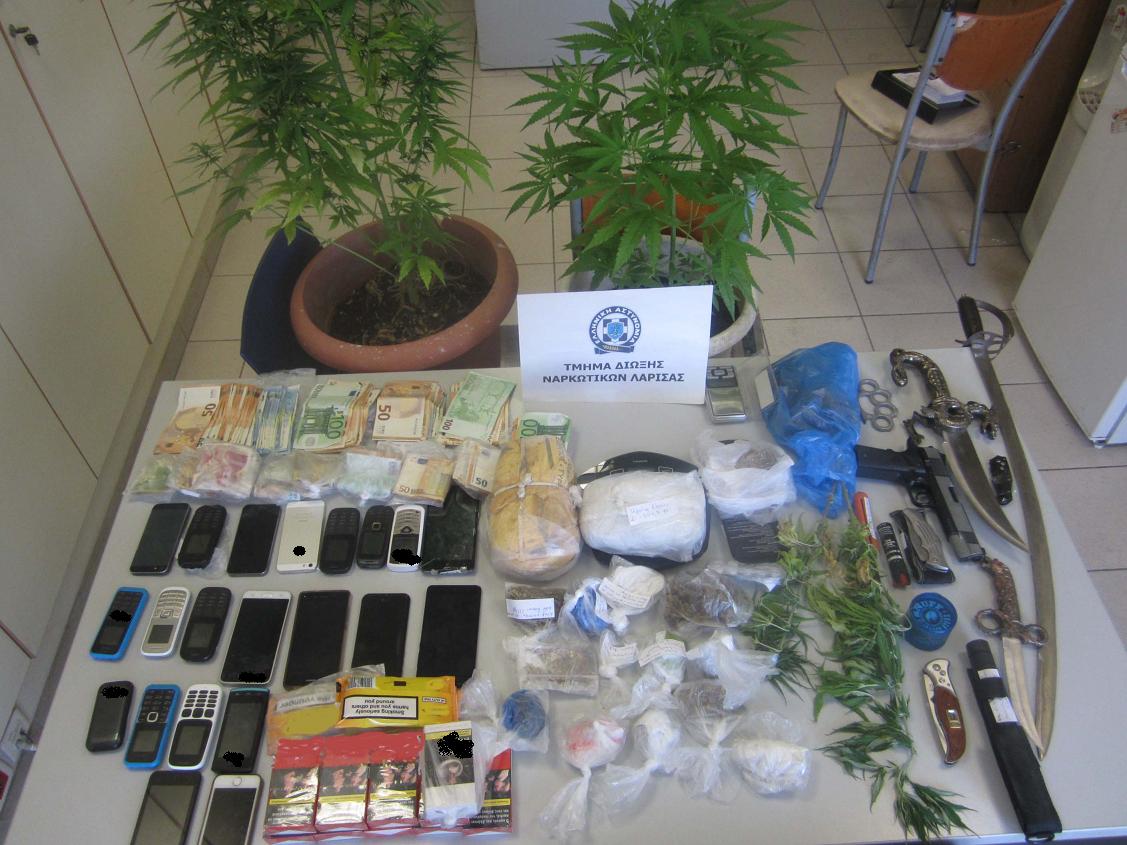 Εξαρθρώθηκε εγκληματική οργάνωση που διακινούσε ναρκωτικά σε Τρικαλα, Λάρισα και Καρδίτσα