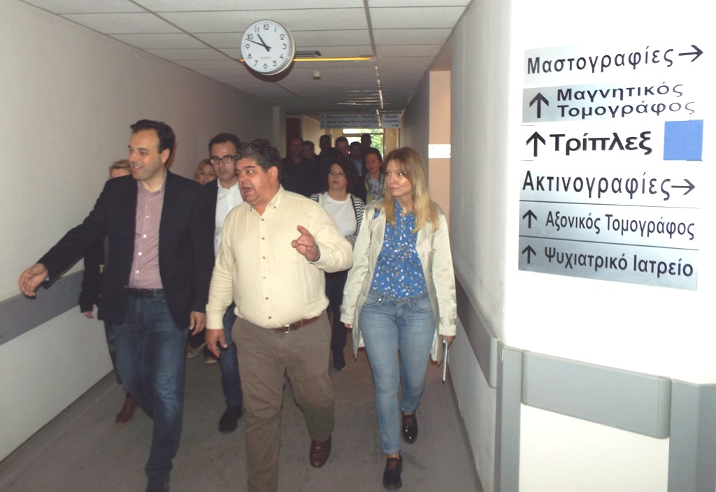 Το Νοσοκομείο και δύο επιχειρήσεις επισκέφθηκε ο Παπαστεργίου