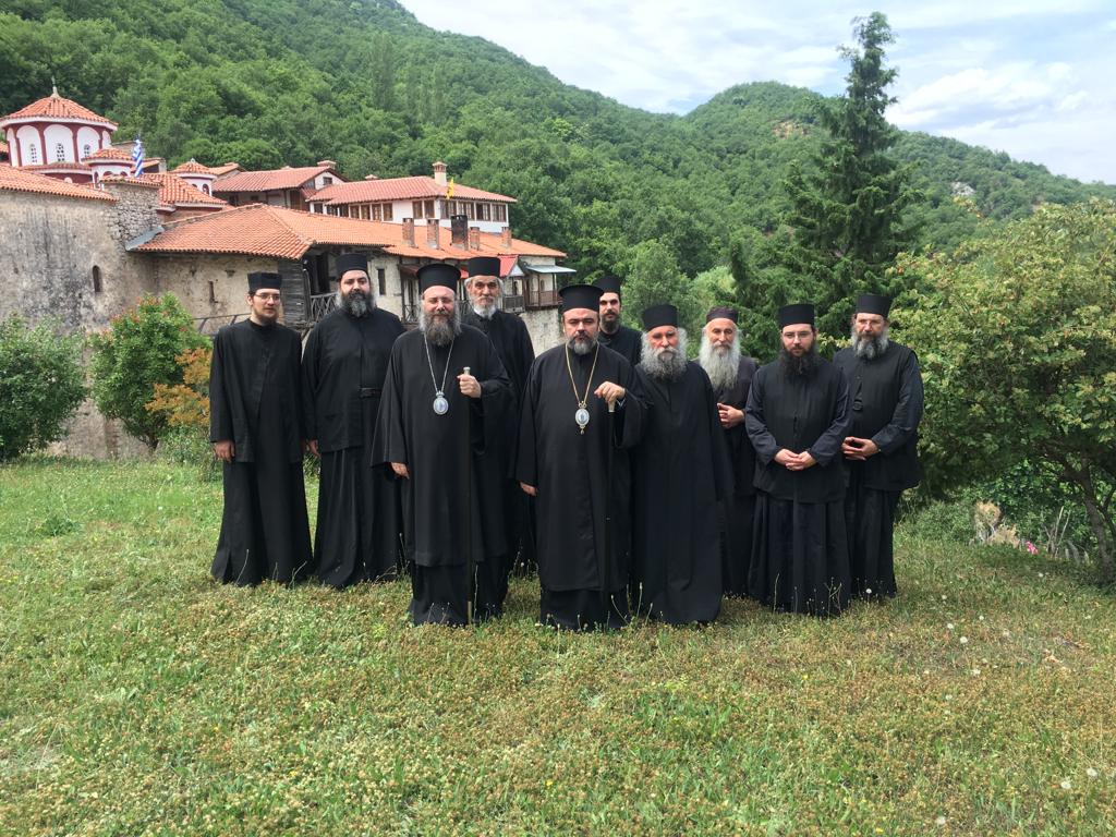 Ο Σεβασμιώτατος Μητροπολίτης Σμύρνης κ. Βαρθολομαίος στην Ιερά Μονή Δουσίκου