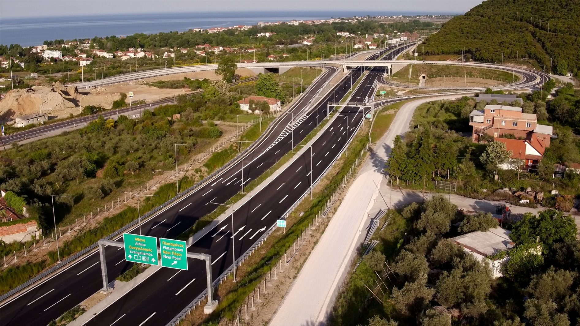 Εργασίες από ανισόπεδο κόμβο Ευαγγελισμού μέχρι ανισόπεδο κόμβο Πλαταμώνα