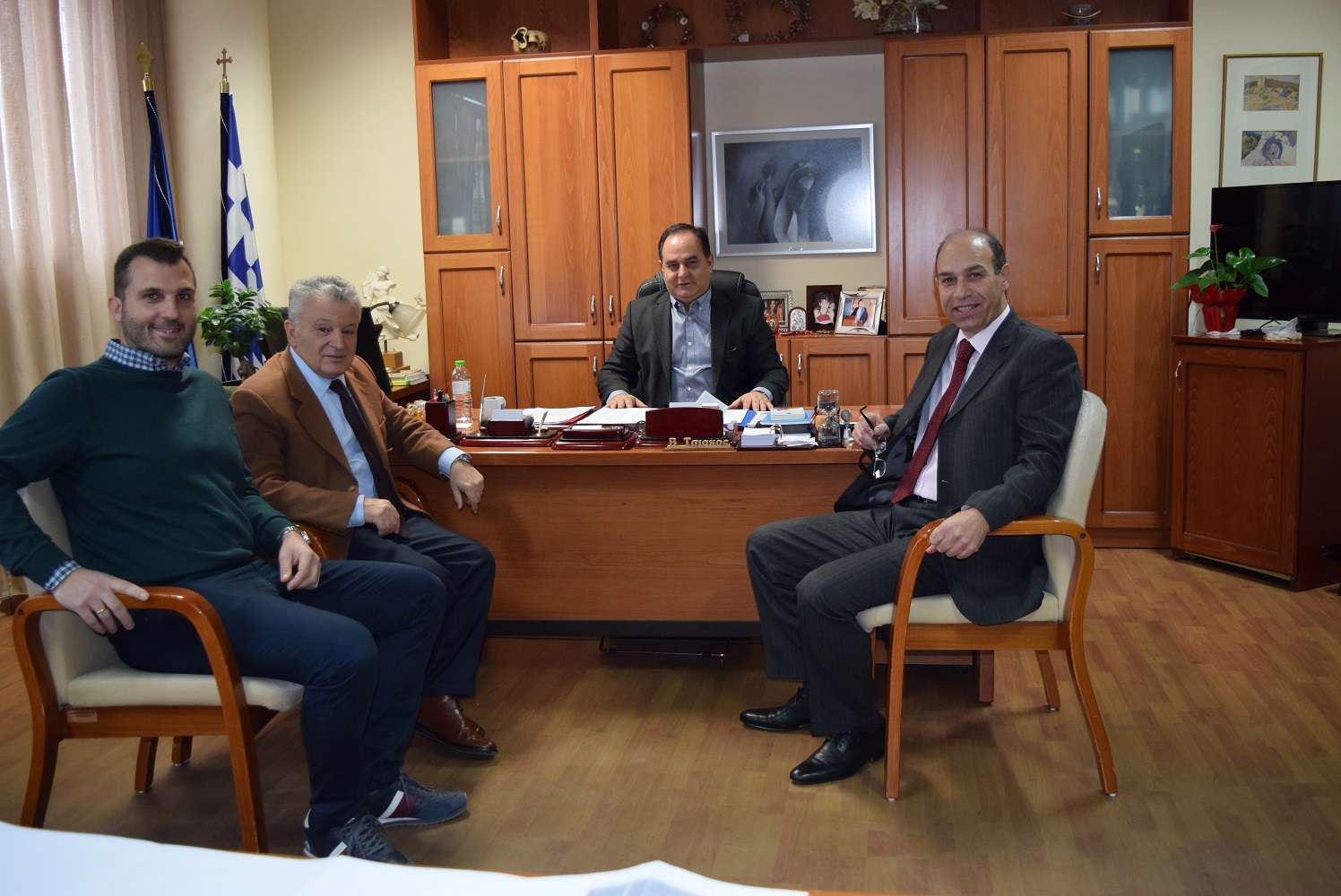 Συνάντηση Εκπροσώπων της Συναιτεριστικής Τράπεζας με το Δήμαρχο Καρδίτσας