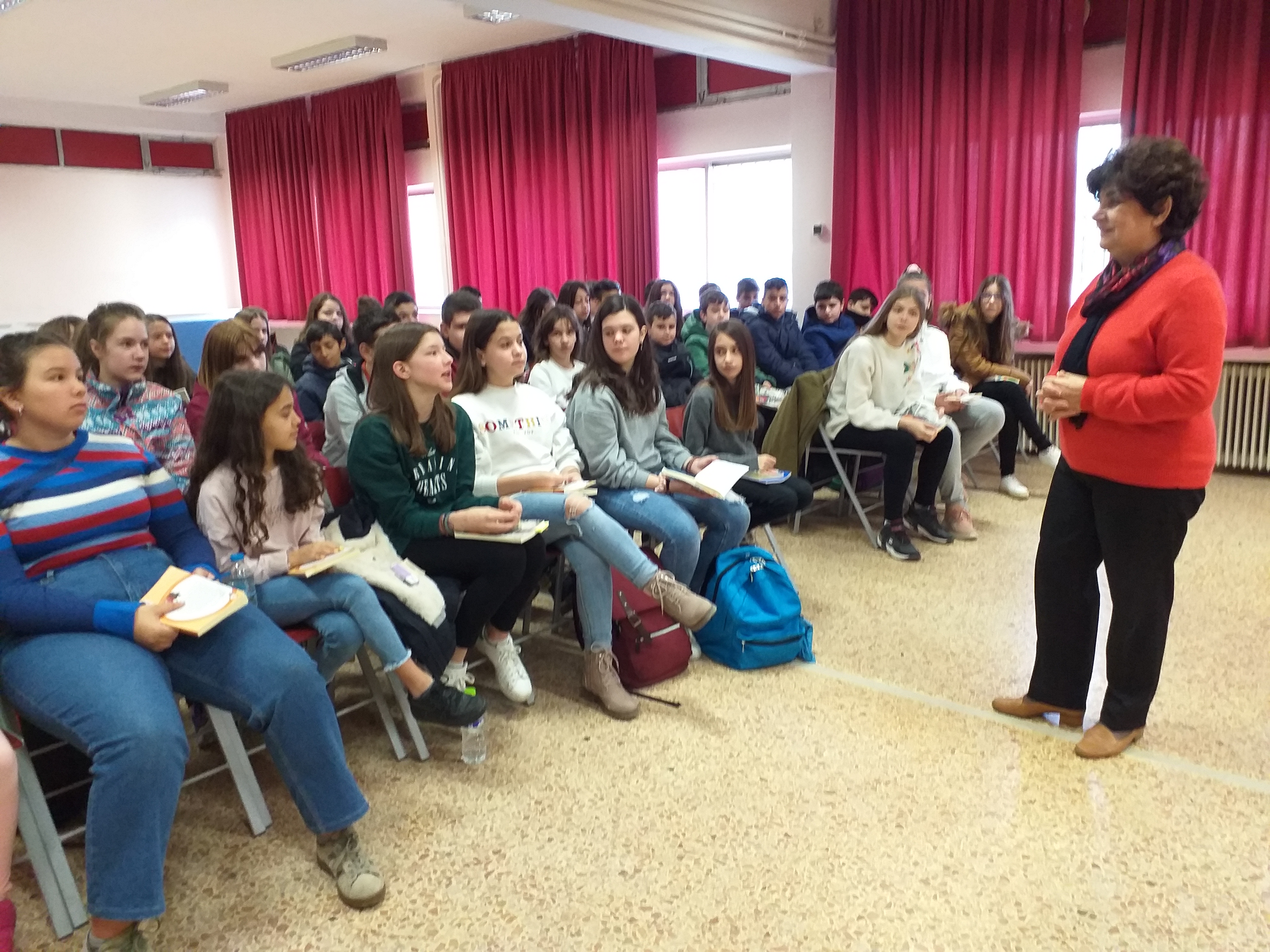 Η συγγραφέας Τούλα Τίγκα στο 4ο Γυμνάσιο Τρικάλων