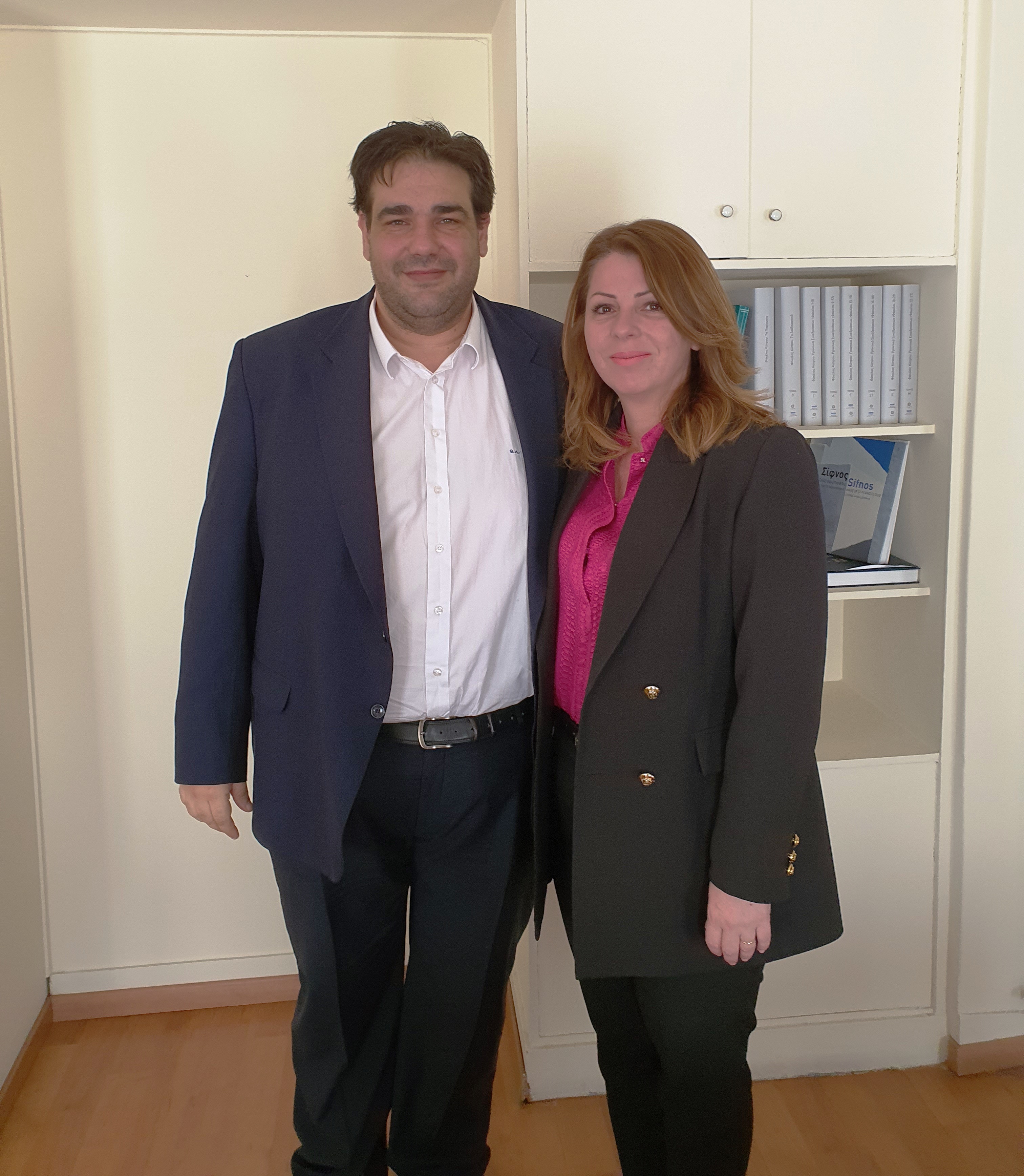 Επίσκεψη στο Υπουργείο εσωτερικών η Κατερίνα Παπακώστα