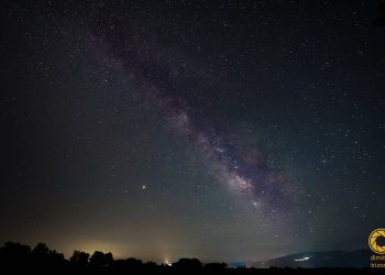 Ο γαλαξίας πάνω από τα Τρίκαλα-Σπάνια φωτό