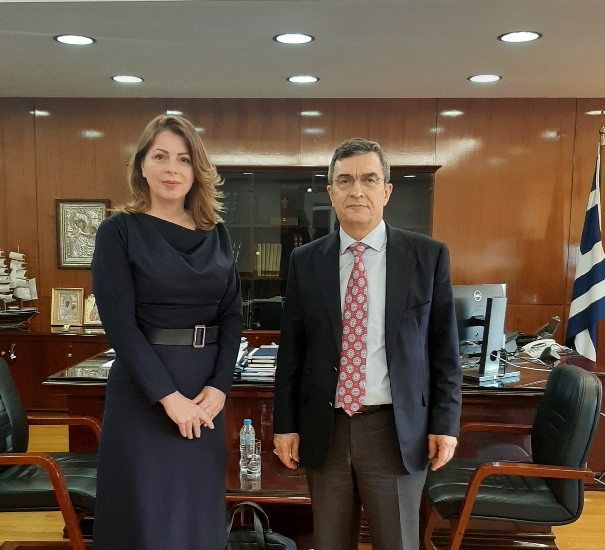 Στο Υπουργείο Προστασίας του Πολίτη  είχε συναντήσεις η Κατερίνα Παπακώστα