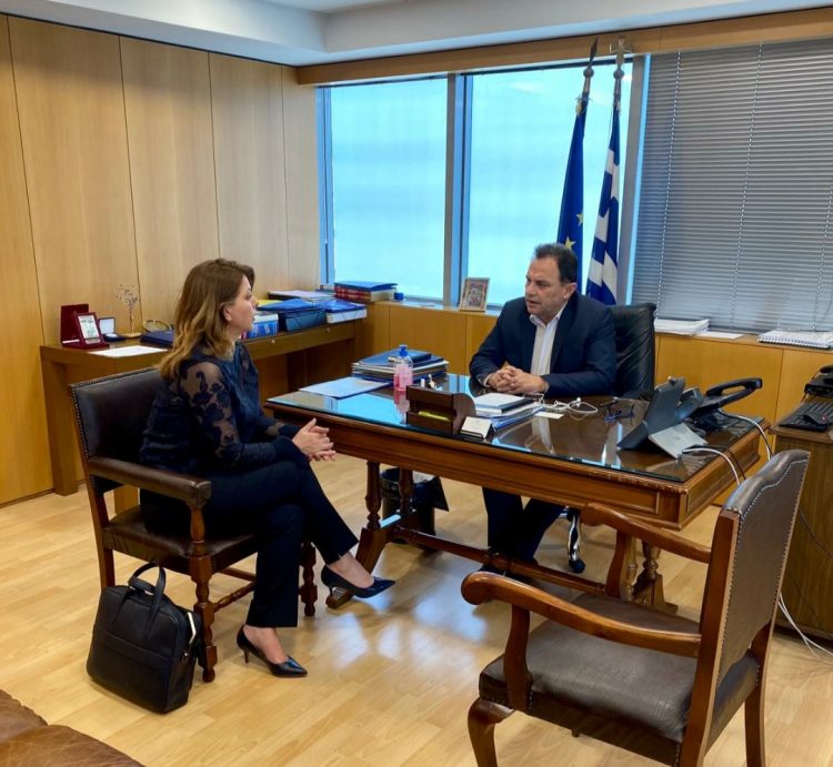 Επισκέφθηκε το Υπουργείο Ψηφιακής διακυβέρνησης η Κατερίνα Παπακώστα