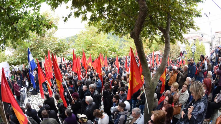 Εκδήλωση για την αποκατάσταση τιμητικής πλάκας στο ΔΣΕ στην Τσιούκα (Φωτεινό)