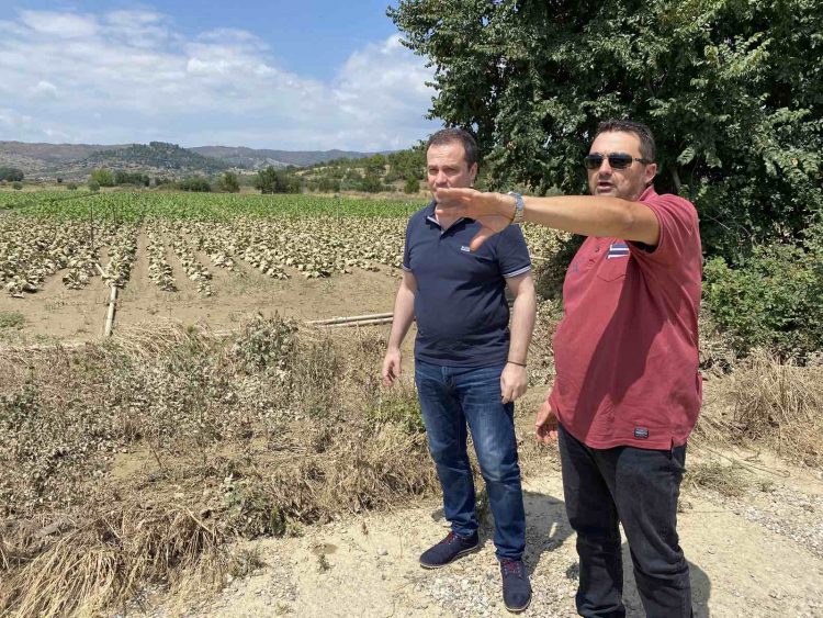 Στο Ρίζωμα ο Θανάσης Λιούτας είδε από κοντά τις ζημιές