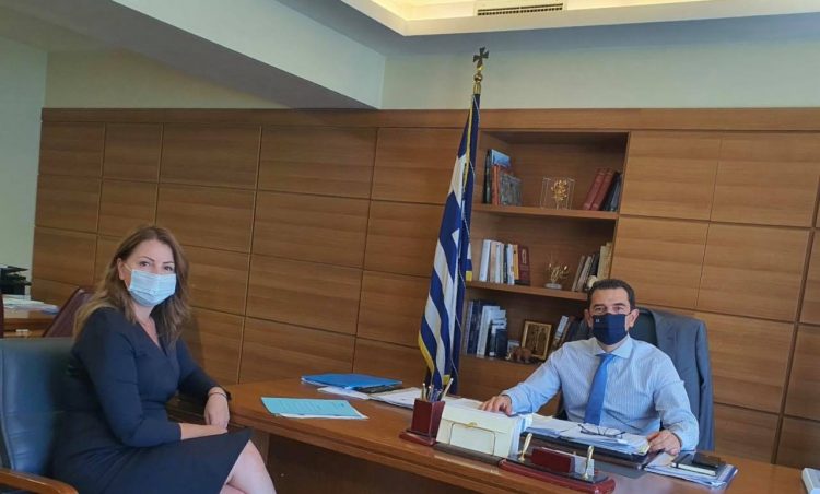 Συνάντηση Κατερίνας Παπακώστα Παλιούρα με τον Υφυπουργό Αγροτικής Ανάπτυξης & Τροφίμων Κώστα Σκρέκα