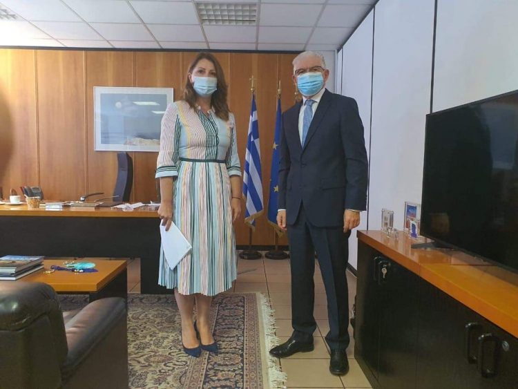 Συνάντηση με τον Πρόεδρο του ΕΛΓΑ η Βουλευτής της ΝΔ Κατερίνα Παπακώστα Παλιούρα