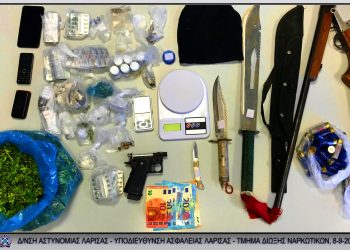 Δενδρύλλια κάνναβης, ναρκωτικά, όπλο και χρήματα στα σπίτια 2 Τρικαλινών