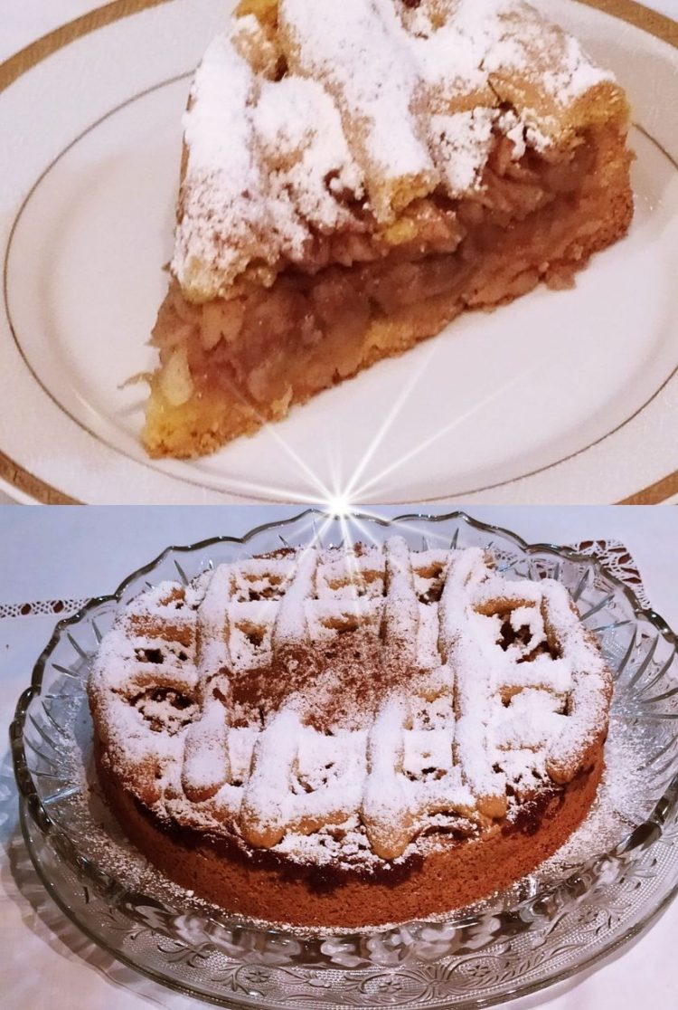 Μηλόπιτα με μπισκοτένια ζύμη