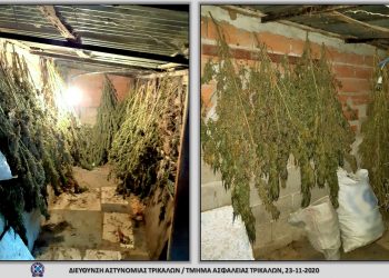 Δέκα κιλά χασίς στο σπίτι και σε αποθήκη Τρικαλινού