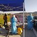 Ουρές για τα rapid test στα Τρίκαλα