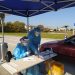 Ουρές για τα rapid test στα Τρίκαλα