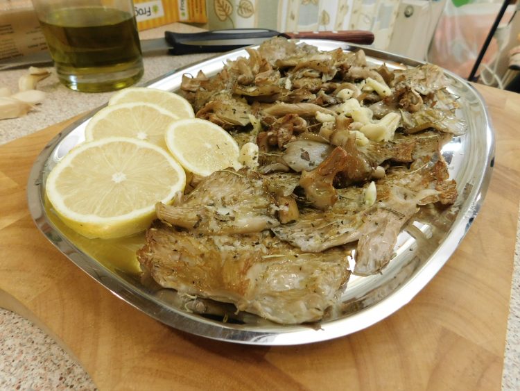 Μανιτάρια πλευρώτους, ψητά στον φούρνο
