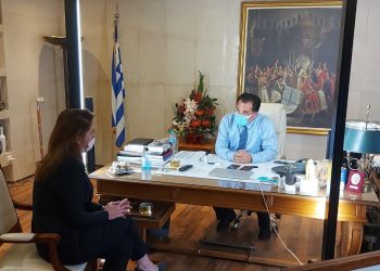 Συνάντηση Κατερίνας Παπακώστα με Άδωνι Γεωργιάδη και Παναγιώτη Σταμπουλίδη