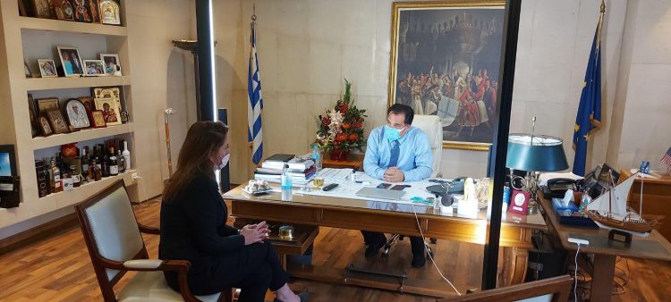 Συνάντηση Κατερίνας Παπακώστα με Άδωνι Γεωργιάδη και Παναγιώτη Σταμπουλίδη