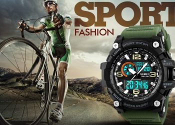 SKMEI Dual ARMY GREEN Αδιάβροχο ρολόι από 22 ευρώ
