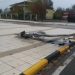 ΙΧ καρφώθηκε σε κολώνα στον κόμβο Τσαγκάδα