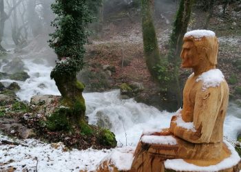 Γοργογύρι: Κορμοί δέντρων μεταμορφώνονται σε γλυπτά και… δίνουν ζωή στον Kεφαλοπόταμο-Στόχος η δημιουργία υπαίθριου μουσείου ξυλόγλυπτων
