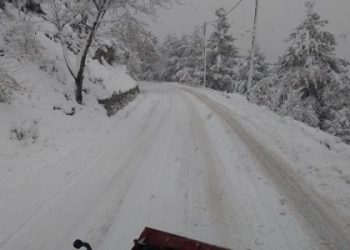 Στους -8 το Ανήλιο, χιόνια και παγετός στα ορεινά