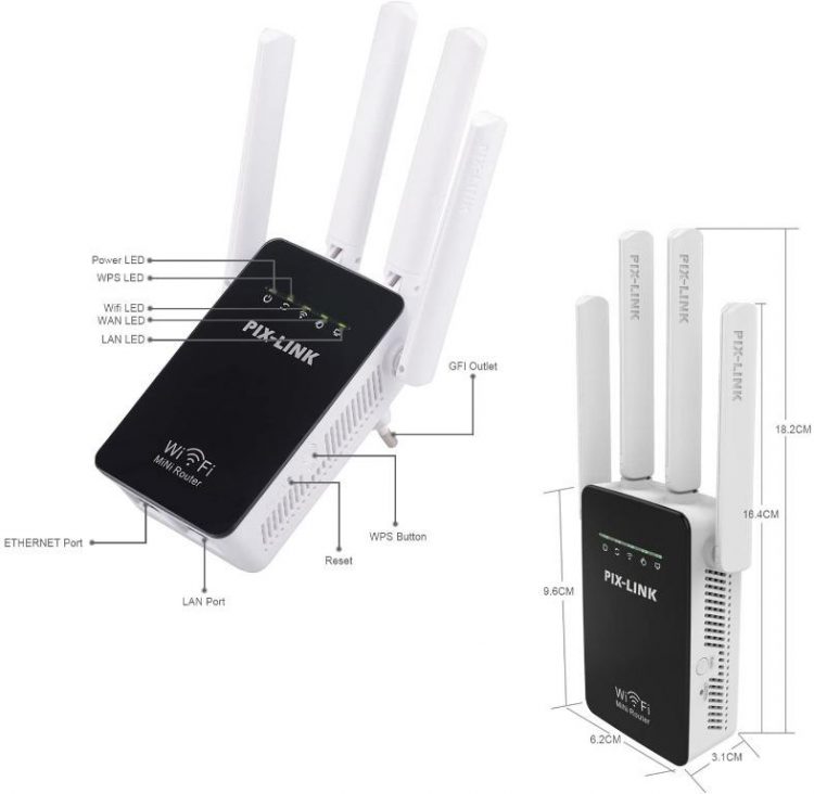 PIX-LINK WI-FI REPEATER/ROUTER/AP LV-WR09 από €23,90 !!!! – Απίστευτη κάλυψη και ταχύτητα