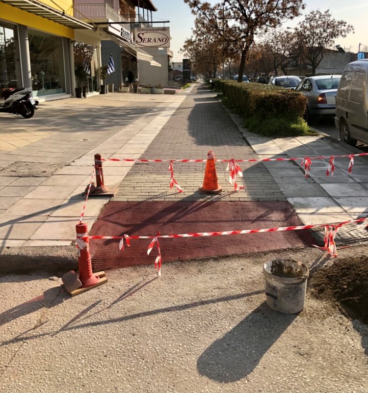 Παρεμβάσεις σε πεζοδρόμια – διαβάσεις από τον Δ. Τρικκαίων