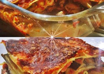 Λαζάνια με κοτόπουλο και μελιτζάνες
