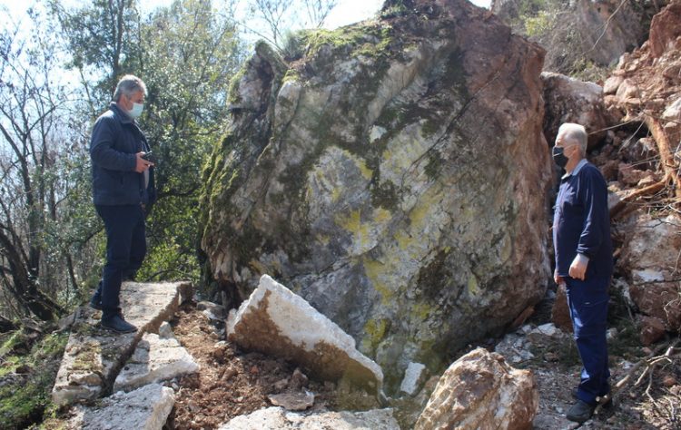 Κατολισθήσεις στους Καλογήρους