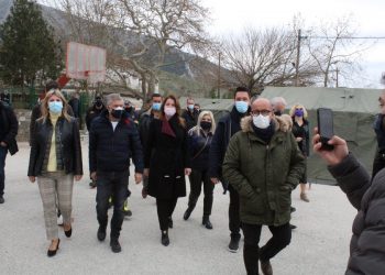 Σε Ζάρκο και Γριζάνο η Υφυπουργός Παιδείας και Θρησκευμάτων Ζέττα Μακρή-Εργασίες,αυτοψίες,ενισχύσεις για στήριξη στο σεισμόπληκτο Δήμο Φαρκαδόνας