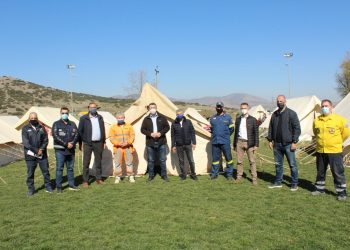50 σκηνές για τους σεισμόπληκτους της Θεσσαλίας από την Περιφέρεια Κεντρικής Μακεδονίας