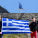 Ανέβασαν την γαλανόλευκη στον σταυρό της Μεγάλης Αϊάς Μετεώρων