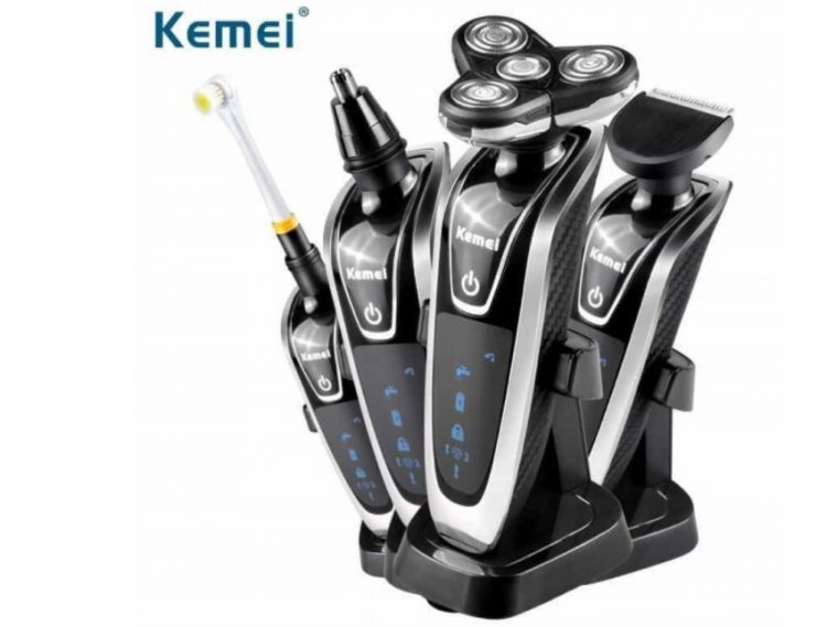 Kemei KM-5181 Ξυριστική Μηχανή 4D & Οδοντόβουρτσα 4 Σε 1 Ξυριστική Μηχανή Προσώπου Επαναφορτιζόμενη από 29,90 !!!!