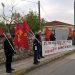 Παρέμβαση του ΚΚΕ και της ΚΝΕ , έξω από το στρατόπεδο «Καβράκου» στα Τρίκαλα