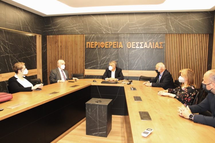 Στον Περιφερειάρχη Θεσσαλίας Κ. Αγοραστό ο γενικός γραμματέας Επαγγελματικής Εκπαίδευσης, Κατάρτισης και Διά Βίου Μάθησης Γ. Βούτσινος