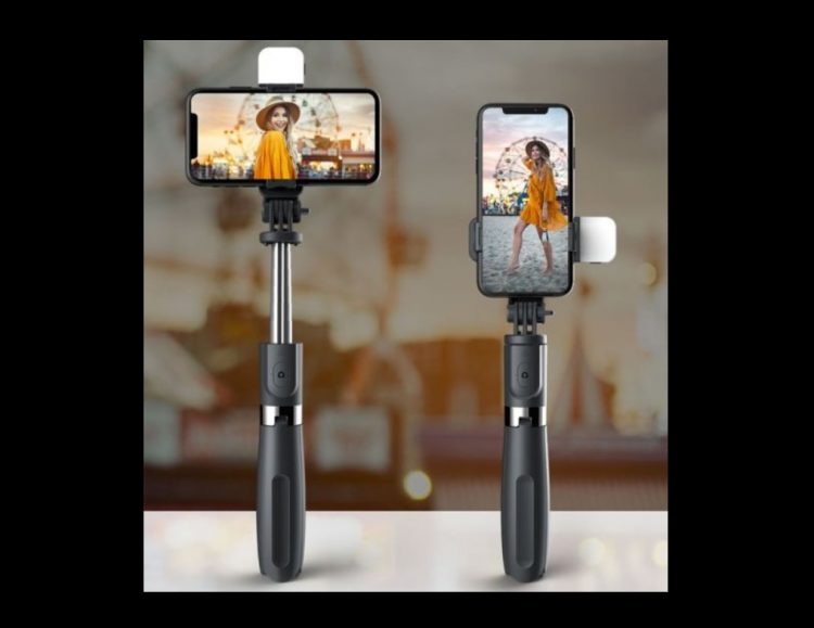 Selfie stick/stand με Φλας LED και τηλεχειριστηριο– Bluetooth – L02S από 17,90 !!!