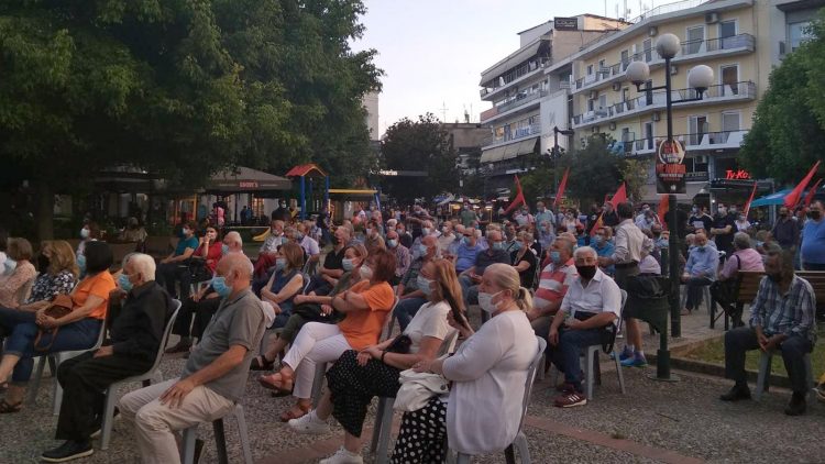 Ξεσηκωμός για να μην περάσει το αντεργατικό έκτρωμα το μήνυμα από τη συγκέντρωση του ΚΚΕ