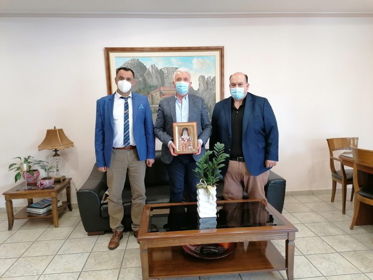 Συνάντηση Δημάρχου Δήμου Μετεώρων με τον Πρόεδρο της Ομοσπονδίας Συλλόγων Ιεροψαλτών Ελλάδος