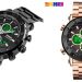 Skmei 1636 -DUAL TIME ΑΔΙΑΒΡΟΧΟ , BRONZE & BLACK-SUPER ΤΙΜΗ 25,90 !!!!!