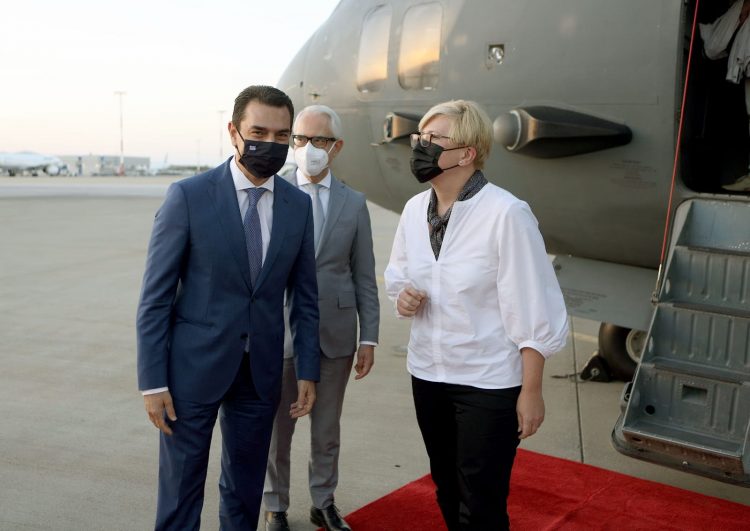 Την Πρωθυπουργό της Λιθουανίας υποδέχτηκε στην Ελλάδα ο Κώστας Σκρέκας