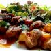 Μανιτάρια ψητά με σόγια σως και πιπεριές