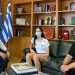 Συνάντηση Κώστα Σκρέκα με την Τρικαλινή πρωταθλήτρια Φανή Τζέλη