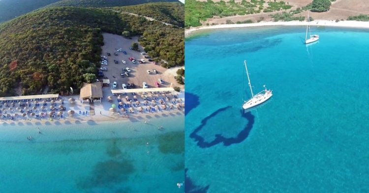 Γαλαζοπράσινα νερά, θάλασσα-λάδι, πας με αμάξι: Η εξωτική παραλία της δυτικής Ελλάδας που κοντράρει τη Λευκάδα